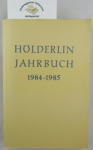 Seller image for Hlderlin-Jahrbuch im Auftrag der Friedrich-Hlderlin-Gesellschaft Jahrgang . Vierundzwanzigster Band 1984-1985. for sale by Chiemgauer Internet Antiquariat GbR