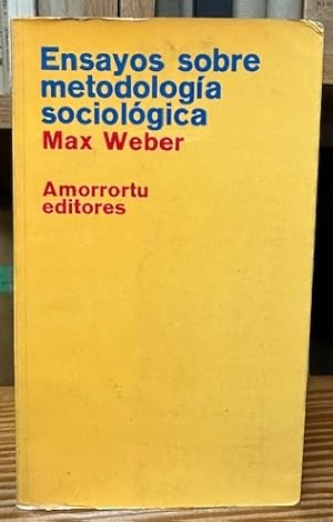 Imagen del vendedor de ENSAYOS SOBRE METODOLOGIA SOCIOLOGICA a la venta por Fbula Libros (Librera Jimnez-Bravo)