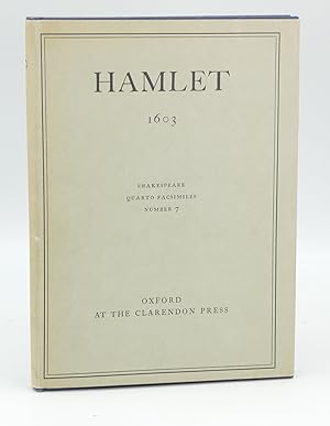 Hamlet. First Quarto, 1603. Shakespeare Quarto Facsimiles No. 7