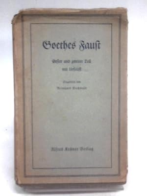 Seller image for Faust der Tragodie Erster und Zweiter Teil for sale by World of Rare Books