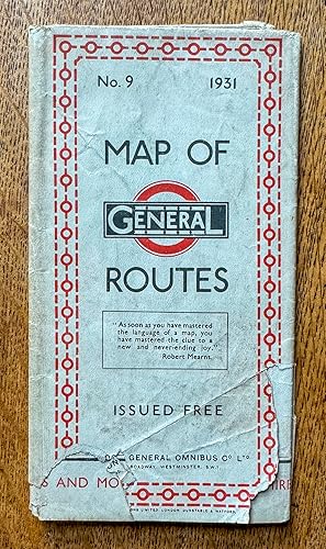 London Bus Map General Routes No 9