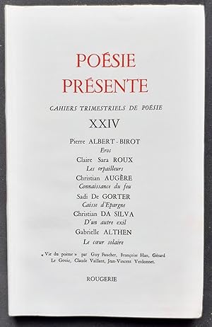 Seller image for Posie prsente. Cahiers trimestriels de posie. NXXIV, septembre 1977. for sale by Le Livre  Venir