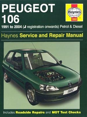 Bild des Verkufers fr Peugeot 106 Petrol and Diesel Service and Repair Manual: 1991 to 2004 (Haynes Service and Repair Manuals) zum Verkauf von WeBuyBooks