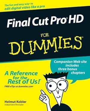 Bild des Verkufers fr Final Cut Pro HD For Dummies zum Verkauf von WeBuyBooks