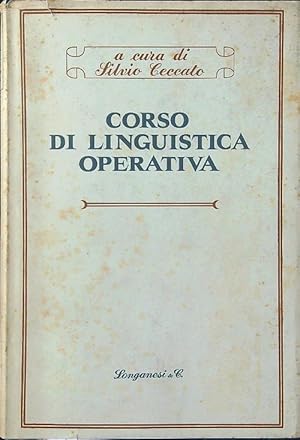 Bild des Verkufers fr Corso di linguistica operativa zum Verkauf von Librodifaccia
