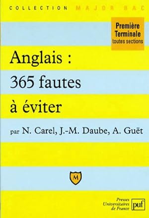 Anglais : 365 fautes    viter - Jean-Michel Carel