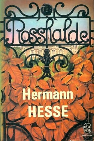Imagen del vendedor de Rosshalde - Hermann Hesse a la venta por Book Hmisphres