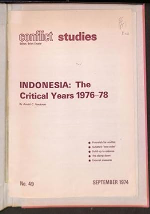 Bild des Verkufers fr Indonesia: The Critical Years, 1976-78 zum Verkauf von WeBuyBooks