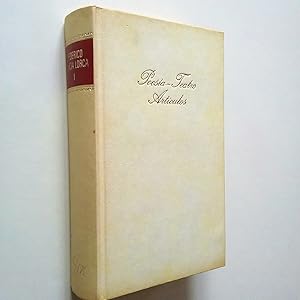 Seller image for Poesa (Libro de poemas; Cantares populares; Romancero gitano; Llanto por Ignacio Snchez Mejas) - Teatro (Yerma; La casa de Bernarda Alba; Mariana Pineda) - Artculos for sale by MAUTALOS LIBRERA