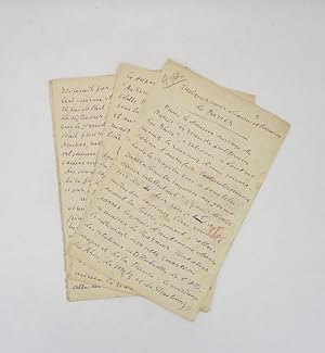 Quelques amis alsaciens et lorrains de Barrès : manuscrit autographe signé par Jérôme