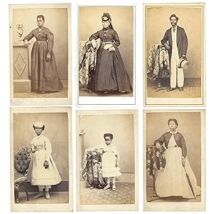Collection of Six CDVs of Afro-Brazilians by an Early Commercial Photographer in Brazil