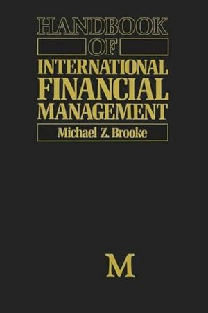 Immagine del venditore per Handbook of International Financial Management venduto da BuchWeltWeit Ludwig Meier e.K.