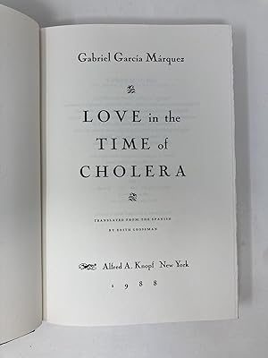 Love in the Time of Cholera: Gabriel Garcia Marquez