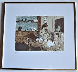 Bernard Dunstan, Morning Toast, limited edition print, 234/240, framed