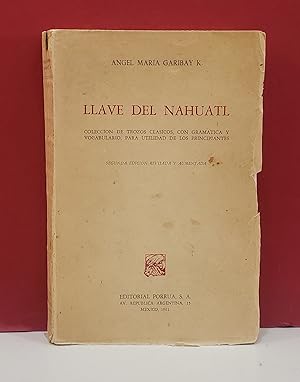 Llave Del Nahuatl: Coleccion De Trozos Clasicos, Con Gramatica Y Vocabulario Para Utilidad De Los...