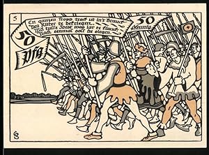 Seller image for Notgeld Herne i. Westf. 1921, 50 Pfennig, Der Trupp in Bewegung for sale by Bartko-Reher