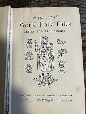 Bild des Verkufers fr A Harvest of World Folk Tales zum Verkauf von Buy Old Books