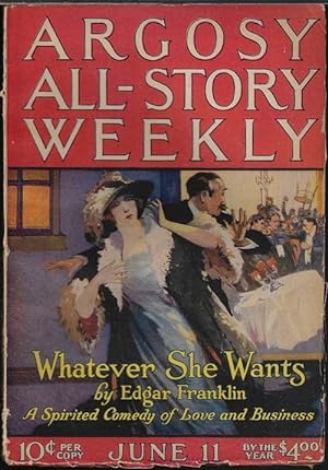 Image du vendeur pour ARGOSY ALL-STORY Weekly: June 11, 1921 ("The Blind Spot") mis en vente par Books from the Crypt