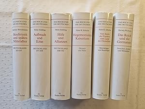 Image du vendeur pour 1. Buch; Stauferzeit und sptes Mittelalter : Deutschland 1125 - 1517 2. Buch; Aufbruch und Krise 1517 - 1648 3. Buch; Hfe und Allianzen 1648 - 1763 4. Buch; Das Reich und die Germanen 5. Buch; Vom Reich der Franken zum Land der Deutschen 6. Buch; Hegemoniales Kaisertum mis en vente par avelibro OHG