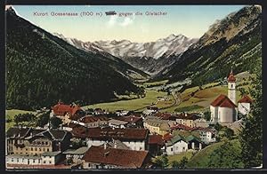 Seller image for Cartolina Gossensass, Teilansicht mit Gletscherpanorama for sale by Bartko-Reher