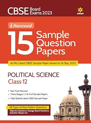 Bild des Verkufers fr CBSE Board Exam 2023 I-Succeed 15 Sample Papers POLITICAL SCIENCE Class 12th zum Verkauf von moluna