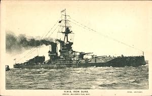 Ansichtskarte / Postkarte Britisches Kriegsschiff H.M.S. Iron Duke
