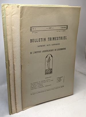 Bulletin trimestriel annexé aux annales de l'institut archéologique du Luxembourg - année 1927 n°...