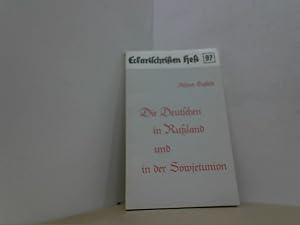 Bild des Verkufers fr Die Deutschen in Ruland und in der Sowjetunion. (Eckartschriften Heft 97). zum Verkauf von Antiquariat Uwe Berg