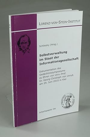 Immagine del venditore per SElbstverwaltung im Staat der Informationsgesellschaft. venduto da Antiquariat Dorner
