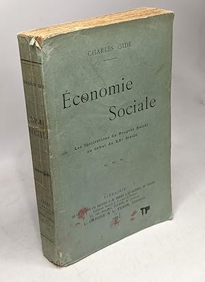 Immagine del venditore per Economie sociale Les institutions du progrs social au dbut du XXe sicle venduto da crealivres