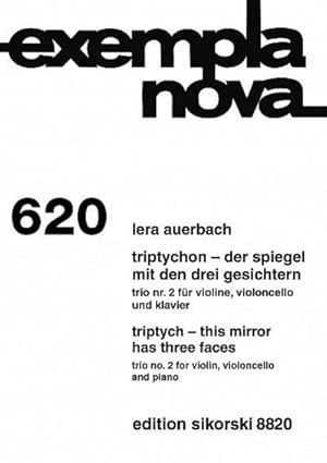 Bild des Verkufers fr Triptychon - Der Spiegel mit den drei Gesichternfr Violine, Violoncello und Klavier : Stimmen zum Verkauf von AHA-BUCH GmbH