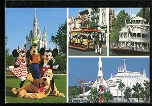 Ansichtskarte Disney World in den USA, Magic Moments in the Magic Kingdom, Comic