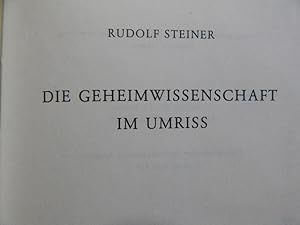 Seller image for Die Geheimwissenschaft im Umriss for sale by Buchantiquariat Uwe Sticht, Einzelunter.