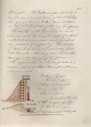 Manuscript and heavily annotated working copy of "Fortification Notes - R.M.A. [Royal Military Ac...