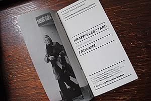 Seller image for RIVERSIDE STUDIOS & QUADRANT PRESENT MAX WALL in KRAPP'S LAST TAPE plus ENDGAME. (THEATRE PROGRAMME) for sale by WESSEX