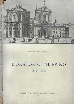 Bild des Verkufers fr L'oratorio fiorentino (1552-1952) zum Verkauf von Biblioteca di Babele