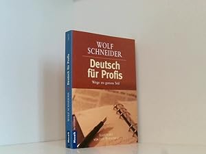 Imagen del vendedor de Deutsch fr Profis: Wege zu gutem Stil Wege zu gutem Stil a la venta por Book Broker