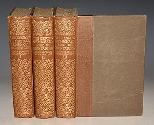 Bild des Verkufers fr The Essayes Of Michael Lord of Montaigne. Done into English by John Florio. With an Introduction by Thomas Seccombe. In Three Volumes. LIMITED EDITION. zum Verkauf von PROCTOR / THE ANTIQUE MAP & BOOKSHOP