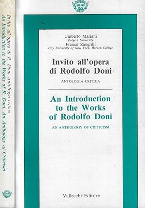 Image du vendeur pour Invito all'opera di Rodolfo Doni Antologia critica mis en vente par Biblioteca di Babele