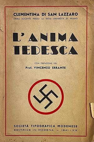 Imagen del vendedor de L'ANIMA TEDESCA a la venta por libreria minerva