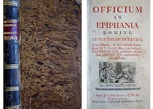 Immagine del venditore per Officium in Epiphania Domini et per totam Octavam, juxta Missale atque Breviarium Romanum. venduto da Hesperia Libros