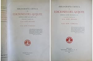 Seller image for Bibliografa Crtica de Ediciones del Quijote impresas desde 1605 hasta 1917. for sale by Hesperia Libros