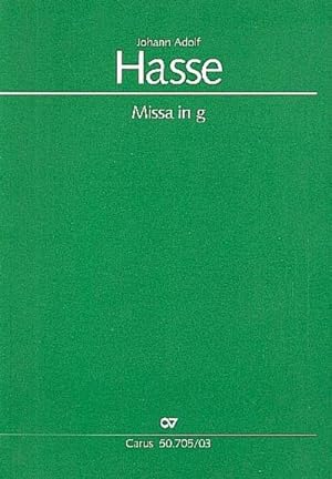 Bild des Verkufers fr Missa in g. Hasse-Werkausgabe, Klavierauszug.Bd.IV/3 zum Verkauf von Rheinberg-Buch Andreas Meier eK
