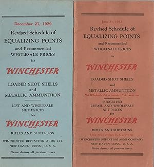 Revised Schedule of Equalizing Points and recommended Wholesale Prices for Winchester Loaded Shot...