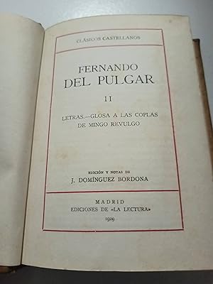 Seller image for FERNANDO DEL PULGAR II - for sale by SoferBooks