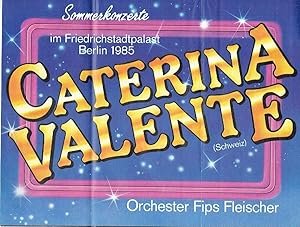 Sommerkonzert Caterina Valente & Orchester Fips Fleischer . Berlin 1985