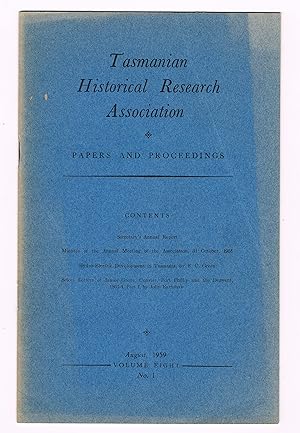 Tasmanian Historical Research Association - Papers and Proceedings. 20 issues , 1959-1969