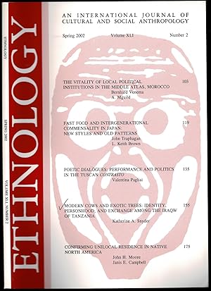 Image du vendeur pour Modern cows and exotic trees: Identity, personhood, and exchange among the Iraqw of Tanzania in Ethnology Volume XLI (41) Number 2 mis en vente par The Book Collector, Inc. ABAA, ILAB