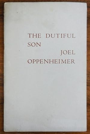 The Dutiful Son (Inscribed Association Copy)