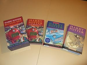 Bild des Verkufers fr THREE BOOKS: Harry Potter: Harry Potter and the Philosopher's Stone ---with -and the Chamber of Secrets ---with -and the Prisoner of Azkaban ---Volumes 1, 2, 3 in a Slipcase ( Box / Boxed / Slipcased Set ) ( Aka Sorcerer's Stone ) zum Verkauf von Leonard Shoup